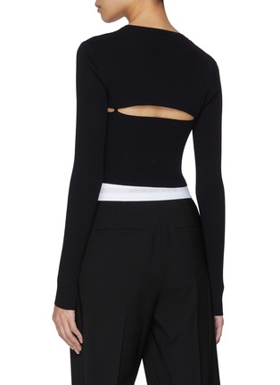 Back View - Click To Enlarge - ALEXANDERWANG - Cami Tank Top Cropped Cardigan Twinset