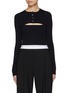 Main View - Click To Enlarge - ALEXANDERWANG - Cami Tank Top Cropped Cardigan Twinset