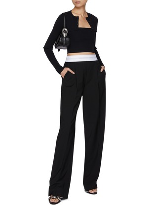 Figure View - Click To Enlarge - ALEXANDERWANG - Cami Tank Top Cropped Cardigan Twinset