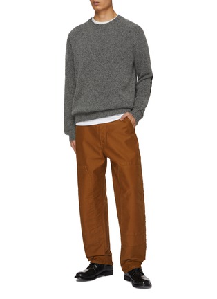 Figure View - Click To Enlarge - PRADA - Moleskin Double Knee Jeans