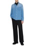 Figure View - Click To Enlarge - PRADA - Gradient Wash Pocket Denim Shirt