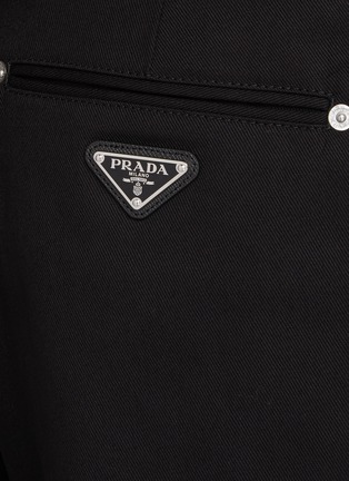  - PRADA - Cropped Logo Cotton Pants