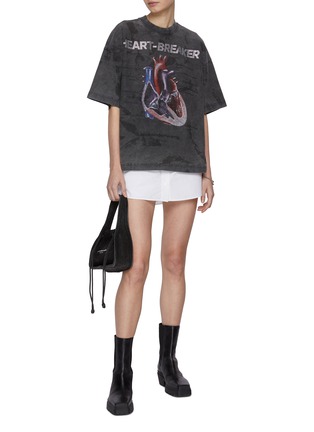 Figure View - Click To Enlarge - ALEXANDERWANG - Heartbreaker Print Cotton Tee