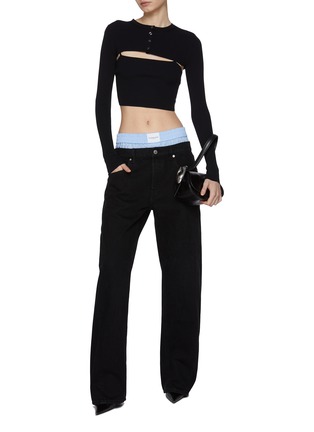 Figure View - Click To Enlarge - ALEXANDERWANG - Prestyle Boxer Ballon Jeans