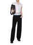 Figure View - Click To Enlarge - T BY ALEXANDER WANG - Cropped Sleeveless Cotton Shirt