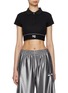 Main View - Click To Enlarge - T BY ALEXANDER WANG - Cheerleader Cropped Polo Shirt