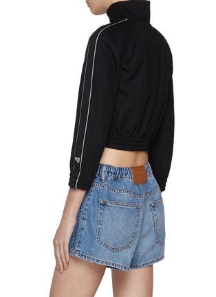 Back View - Click To Enlarge - T BY ALEXANDER WANG - Cropped Track Jacket