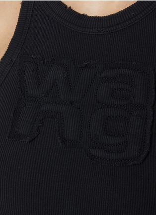  - T BY ALEXANDER WANG - Distressed Edge Logo Mini Dress