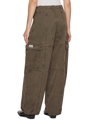 Back View - Click To Enlarge - KENZO - Dyed Cotton Canvas Cargo Trousers