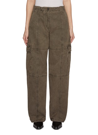 Main View - Click To Enlarge - KENZO - Dyed Cotton Canvas Cargo Trousers