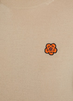  - KENZO - Drop shoulder Flower Patch Wool Sweater