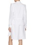 Back View - Click To Enlarge - KENZO - Pleated Cotton Shirt Dress