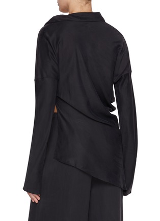 Back View - Click To Enlarge - RUOHAN - Cielo Asymmetric Hem Shirt