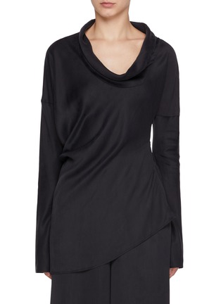 Main View - Click To Enlarge - RUOHAN - Cielo Asymmetric Hem Shirt