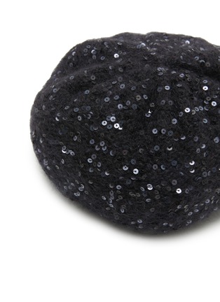 Detail View - Click To Enlarge - INVERNI - Sequin Embellished Beret Hat