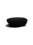 Main View - Click To Enlarge - INVERNI - Leather Visor Cashmere Baker Boy Hat