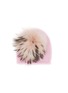 Main View - Click To Enlarge - INVERNI - Sude Fur Pom Pom Cashmere Fold Beanie