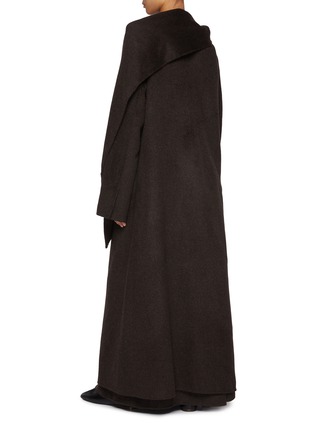 Back View - Click To Enlarge - RUOHAN - Coffee Cooperi Cashmere Wool Coat