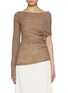 Main View - Click To Enlarge - RUOHAN - Cashmere Silk Drip Cape Flint Sweater