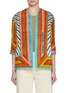 Main View - Click To Enlarge - LILYEVE - Collarless Open Front Terry Jacket