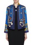 Main View - Click To Enlarge - LILYEVE - Collarless Open Front Terry Jacket