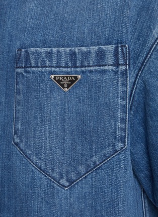  - PRADA - Medium Wash Pocket Denim Shirt