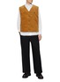 Figure View - Click To Enlarge - PRADA - Logo Plaque Pocket Corduroy Vest