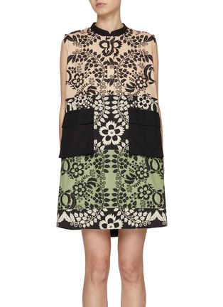 Main View - Click To Enlarge - STUDIO 133 BIYAN - Cotton Print Sleeveless Micro Dress