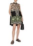 Figure View - Click To Enlarge - STUDIO 133 BIYAN - Cotton Print Sleeveless Micro Dress