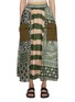 Main View - Click To Enlarge - STUDIO 133 BIYAN - Contrast Print Silk Gathered Skirt