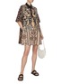 Figure View - Click To Enlarge - STUDIO 133 BIYAN - Cotton Print Mini Shirt Dress