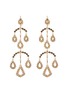 Main View - Click To Enlarge - MARIE LAURE CHAMOREL - N° 850 Gold Finished Sterling Silver Diamond Earrings