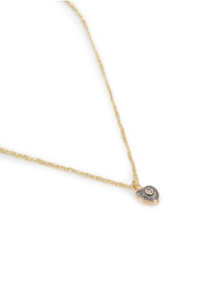 Detail View - Click To Enlarge - MARIE LAURE CHAMOREL - N° 882 Gold Finished Sterling Silver Diamond Necklace