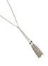 Detail View - Click To Enlarge - MARIE LAURE CHAMOREL - 1B015 Silver Toned Brass Long Necklace