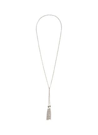 Main View - Click To Enlarge - MARIE LAURE CHAMOREL - 1B015 Silver Toned Brass Long Necklace