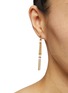 Figure View - Click To Enlarge - MARIE LAURE CHAMOREL - N° 573 Gold Toned Sterling Silver Earrings