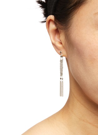 Figure View - Click To Enlarge - MARIE LAURE CHAMOREL - N° 573 Silver Finished Sterling Silver Earrings