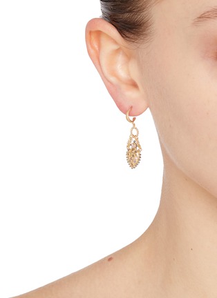 Figure View - Click To Enlarge - MARIE LAURE CHAMOREL - N° 841 Gold Finished Sterling Silver Earrings