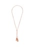 Main View - Click To Enlarge - MARIE LAURE CHAMOREL - N° 359 Pink Gold Finished Sterling Silver SIlk Yarn Necklace