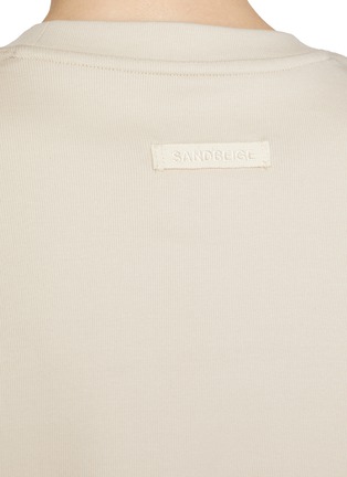  - SANDBEIGE - Ace Logo Cotton Blend T-Shirt