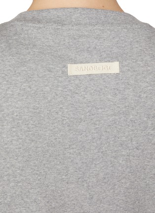  - SANDBEIGE - Ace Logo Cotton Blend T-Shirt