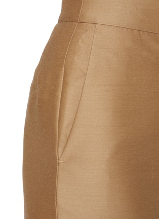  - SANDBEIGE - Birkin Cropped Wool Silk Wide Leg Pants