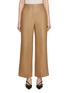 Main View - Click To Enlarge - SANDBEIGE - Birkin Cropped Wool Silk Wide Leg Pants