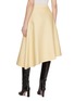 Back View - Click To Enlarge - SANDBEIGE - Birkin Asymmetrical Wool Skirt