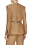 Back View - Click To Enlarge - SANDBEIGE - Birkin Wool Silk Jacket