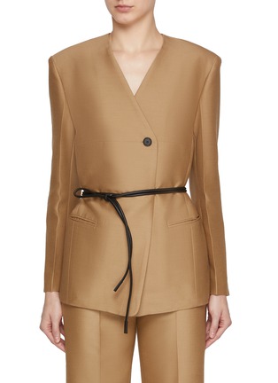 SANDBEIGE | Birkin Wool Silk Jacket