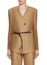 Main View - Click To Enlarge - SANDBEIGE - Birkin Wool Silk Jacket