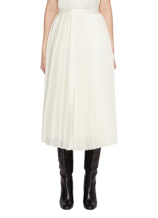 Main View - Click To Enlarge - SANDBEIGE - Monaco Pleated Skirt