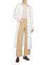 Figure View - Click To Enlarge - SANDBEIGE - Benjamin Cropped Cotton Pants