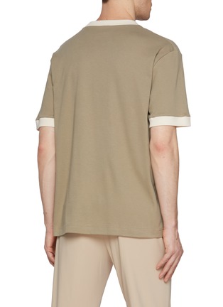 Back View - Click To Enlarge - SUNSPEL - x Nigel Cabourn Carbon Brushed Cotton T-Shirt